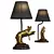 Safari Chic Leopard Table Lamp 3D model small image 1