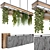 Hanging Plants Restaurant Counter Model 3D model small image 1