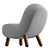 Kids' Softline BOB Fabric Armchair 3D model small image 4