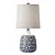 Modern Blue/White Ceramic Table Lamp 3D model small image 1