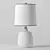 Modern Blue/White Ceramic Table Lamp 3D model small image 2