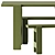 Hay Weekday Table & Bench 3D model small image 4