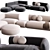 Corona Collection Sofa by Meridiani 3D model small image 1