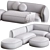 Corona Collection Sofa by Meridiani 3D model small image 4