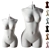 Hourglass Sisters Figure Candles 3D model small image 1