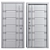 "Varna Metal Door Set 3D model small image 4