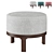 Minimalist Round Twils Conde Pouf 3D model small image 4