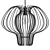 Colico Steel Lampshade Can-Can 3D model small image 4