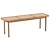 Modern Oak Bench with Upholstered Seat 3D model small image 1