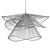 Eco-friendly Bamboo Pendant Lights 3D model small image 6