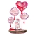 Helium Balloon Set - Celebration Decor 3D model small image 5