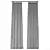 IKEA LENDA 260cm Curtain Set 3D model small image 4