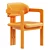 Elegant Ash Wood Cushion Chair 3D model small image 6