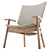 Elegant High Back Wooden Chair 3D model small image 4