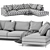 B&B Italia Ray Sofa, Luxury Design 3D model small image 3