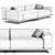 Elegant Residenza Sofa Set 3D model small image 2