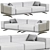 Elegant Residenza Sofa Set 3D model small image 4