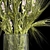 Green Wheat Lavender Bouquet 3D model small image 4