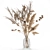 White Dry Flower Bouquet Set 3D model small image 3