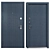 Turin Metal Entry Door (Bear) 3D model small image 3