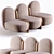 Soft and Sleek Cloudy Sofa 3D model small image 1