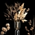 Luxury Dried Flower Vase 3D model small image 1