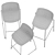 Modern Vesper 3 Multifunctional Chair 3D model small image 5