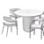 Modern Concrete Dining Set Collection 3D model small image 5