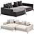 Eichholtz Moderno S Left Sofa 3D model small image 2