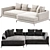 Eichholtz Moderno S Left Sofa 3D model small image 3