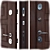 Metal Entry Door M-2 Oak 3D model small image 2