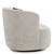 Swivel Barrel Chair, 3 Colors 3D model small image 5