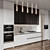 Modern 3D Kitchen Set 3D model small image 3