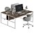 Office Essentials Employee Furniture Set 3D model small image 1