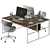 Office Essentials Employee Furniture Set 3D model small image 2