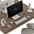 Office Essentials Employee Furniture Set 3D model small image 3