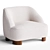 Modern MARGAS LC1 Armchair in 3D 3D model small image 1