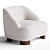 Modern MARGAS LC1 Armchair in 3D 3D model small image 2