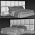 Cozy Brownie Bed Design 3D model small image 3