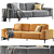 Elegant Albero Lux Modern Sofa 3D model small image 1