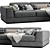 Italian Luxury Chiase Longue Sofa 3D model small image 2