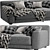 Contemporary Poliform Paris Seoul Sofa 3D model small image 4