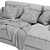 Contemporary Poliform Paris Seoul Sofa 3D model small image 5