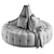 Luxury Mirage Round Sofa in 3D 3D model small image 3