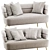 Sandwich Style Sofa: Designer Elegance 3D model small image 6