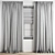 Polygonal Curtain Model Set 3D model small image 3