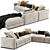  Flexform Beauty Sofa 3D Model 3D model small image 2