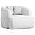 Donkerbeige Armchair Sofia: 2014 Design 3D model small image 4