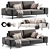 Elegant Modern Ron Sofa Design 3D model small image 1