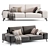 Elegant Modern Ron Sofa Design 3D model small image 2